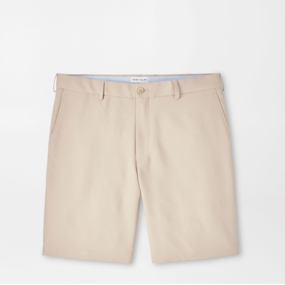 Peter Millar Salem Performance Short in Khaki
